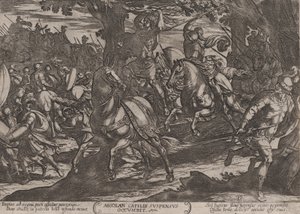 Plate 19: Jacob Killing Absalom, from The Battles of the Old Testament