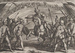 Civilis Separates German and Dutch Troops (detail) by Antonio Tempesta