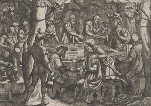 Plate 4: Civilis tells the Dutch Elders that They are Being Treated Like Slaves by the Romans by Antonio Tempesta
