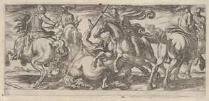 Six Cavalrymen in Combat, from Battle Scenes I