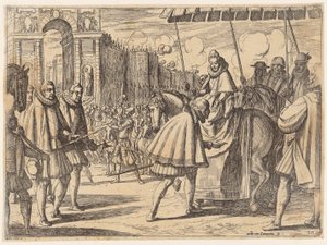 Triumphal Entry of Margaret of Austria into Milan by Antonio Tempesta
