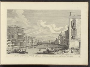 View of the Grand Canal and Campo San Vio in Venice by Antonio Visentini
