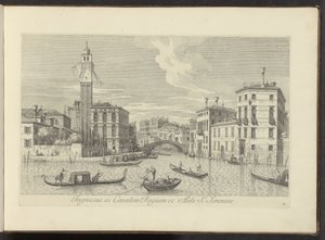 View of the Cannaregio and Palazzo Labia in Venice by Antonio Visentini