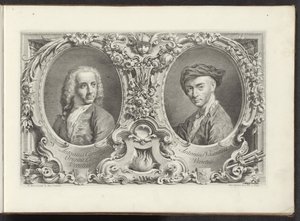 Portraits of Artists Canaletto and Antonio Visentini by Antonio Visentini