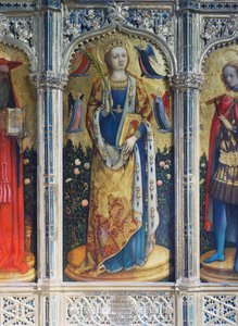 Polyptych of Saint Sabina, Detail, by Antonio Vivarini, Church of San Zaccaria, Venice, Veneto, Italy, 2nd Century