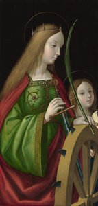 Saint Catherine of Alexandria (Painting by Antonio Solario, c. 1502-1518) by Antonio da Solario