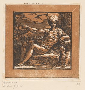John the Baptist in the Wilderness by Antonio da Trento