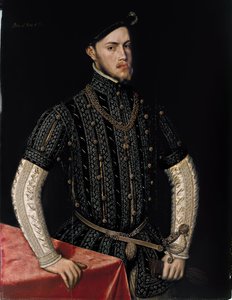 Portrait of Philip II 1527-1598, King of Spain and Portugal, c. 1550 by Antonis Mor