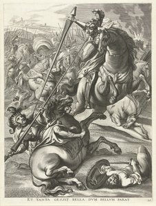 Achilles defeats Telephos; entry of Ferdinand into Ghent in 1635