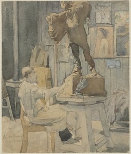 Jan Toorop in a Sculptor