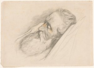 Sleeping Man with Beard by Antoon Derkinderen