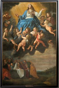 Parish Church (Sint-Eligius). Painting. Assumption of Mary. Antoon van den Heuvel.
