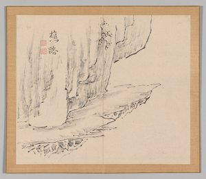 Double Album of Landscape Studies after Ikeno Taiga, Volume 1 Leaf 31 by Aoki Shukuya