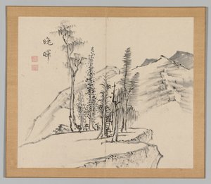 Double Album of Landscape Studies after Ikeno Taiga, Volume 2 Leaf 21