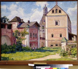 Simonov Monastery in Moscow by Apollinari Mikhailovich Vasnetsov