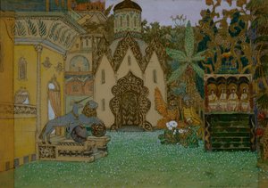 Stage Design for the Opera The Legend of the Invisible City of Kitezh and the Maiden Fevronia by N. Rimsky-Korsakov by Apollinari Mikhailovich Vasnetsov