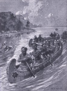 The journey that led to the site of Quebec (illustration from Cassell