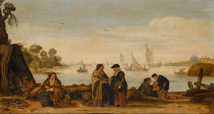 River Landscape with Women Reading Palms by Arent Arentsz