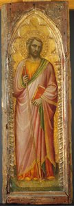A Saint, Possibly James the Greater by Aretino Luca Spinello or Spinelli