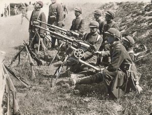 French dragoons with machine guns during the First World War by Argus Photographic Agency