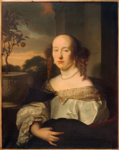 Portrait of a Lady, Half Figure Facing Left