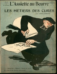 Cover of The Butter Plate, number 466, Satirical in Colours by Aristide Delannoy