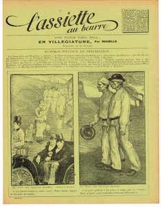 Cover of The Butter Plate, Satirical in Colors by Aristide Delannoy