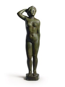 Standing Bather Without Drapery