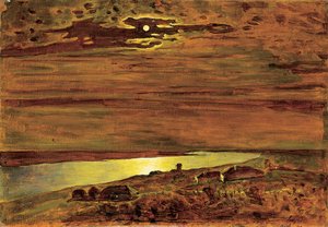 Moonlit Night on the Dnepr by Arkip Ivanovic Kuindzi