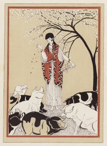 Circe Feeding the Companions of Odysseus after Turning Them into Pigs by Armand Joseph Bonamy
