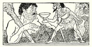 Odysseus Offering a Cup of Wine to the Giant Polyphemus by Armand Joseph Bonamy