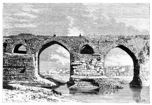 The Bridge of Dezful, Iran, 1895