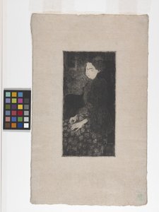 Seated Woman With Feathered Hat by Armand Séguin