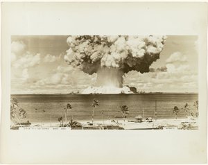 Atomic Bomb Test During Operation Crossroads (Baker Test) at Bikini Atoll in the South Pacific by Army Navy Task Force One