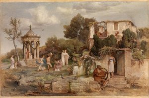 Roman Wine Tavern by Arnold Böcklin