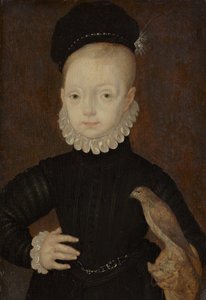 James VI and I, 1566 - 1625. King of Scotland 1567 - 1625. King of England and Ireland 1603 - 1625 (As a boy) by Arnold Bronckorst