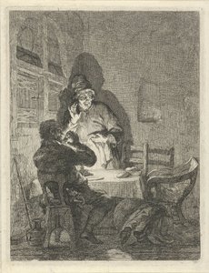 Supper at Emmaus by Arnold Houbraken