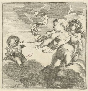 Representation of Poverty and Wealth by Arnold Houbraken