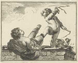 Diligence Overcomes Idleness by Arnold Houbraken