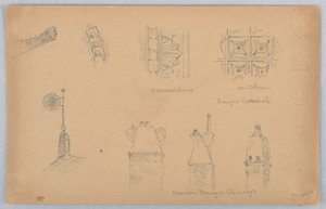 Architectural Details at Bourges by Arnold William Brunner