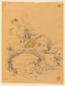 Mill Over a Stream by Arnold William Brunner