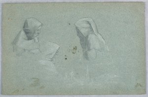 Three Studies of Man in a Habit by Arnold William Brunner