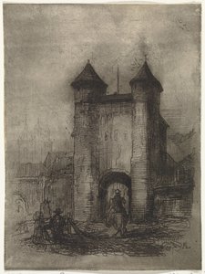 View of the Helpoort in Maastricht, Seen from the Field Side by Arnoud Schaepkens