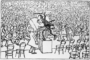 Gustav Mahler conducting, from 
