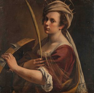 Self-Portrait as Saint Catherine of Alexandria, c.1616