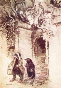 Illustration for The Wind in the Willows by Kenneth Grahame by Arthur (after) Rackham