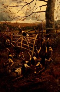 Over the Fence, or Hounds in Full Cry by Arthur Alfred Davis