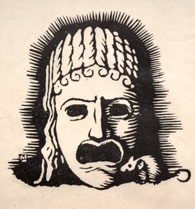 Greek Mask with Mouse by Arthur Allen Lewis