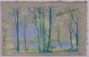Landscape with Trees from A.B. Davies book, edition -23, 50