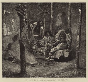 Indians in North America, Pawnee Squaws by Arthur Boyd Houghton